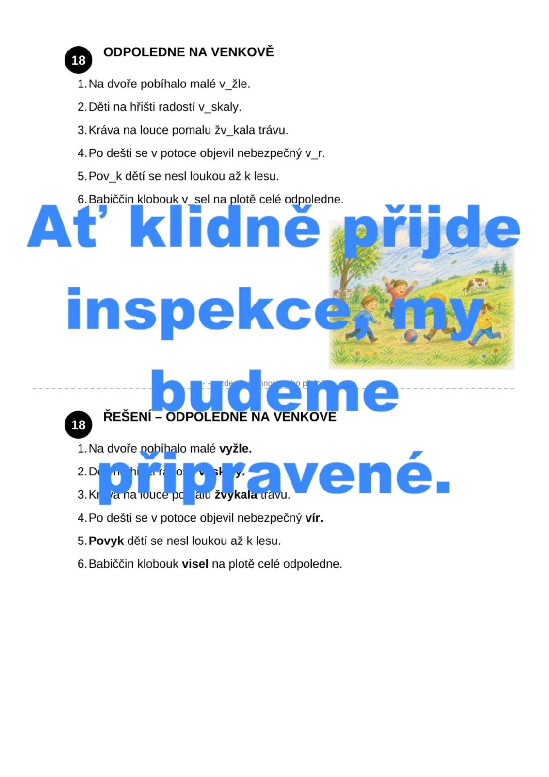 VYJMENOVANÁ SLOVA - PRAVOPISKY - NA MNOHO VYUČOVACÍCH HODIN – náhled 6