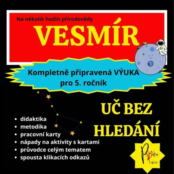 Vesmír – kompletní materiál na celý tematický celek