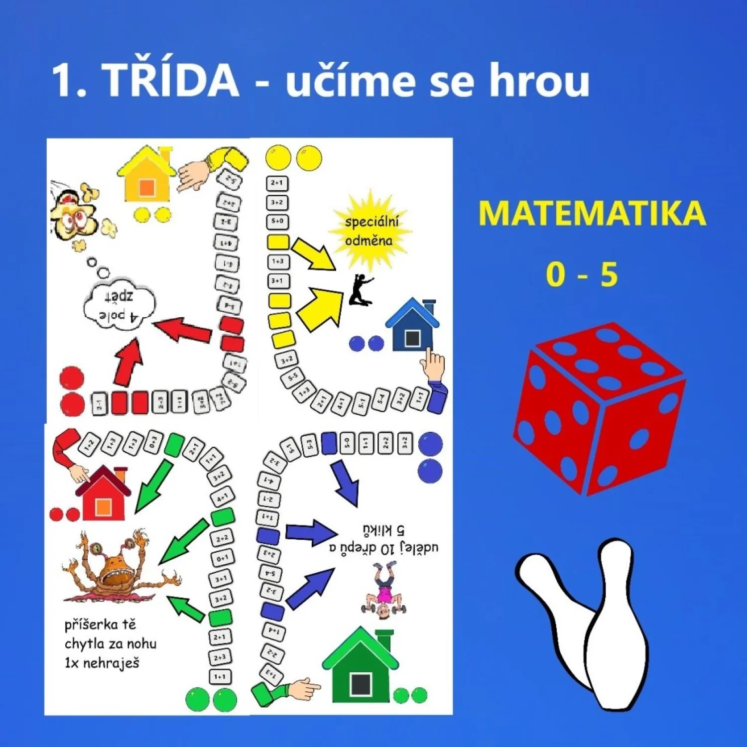 ČLOVĚČE, KDO BUDE PRVNÍ?  PROCVIČOVÁNÍ NUMERACE 0-5 – náhled 3