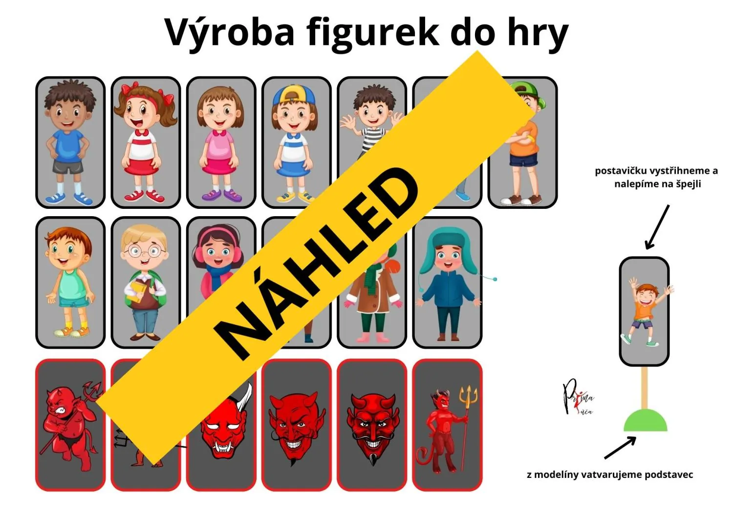 HRA PRO DRUHÁČKY – UTEČ ČERTOVI! PROCVIČOVÁNÍ NUMERACE 0 - 100 - ZÁBAVNOU FORMOU – náhled 2