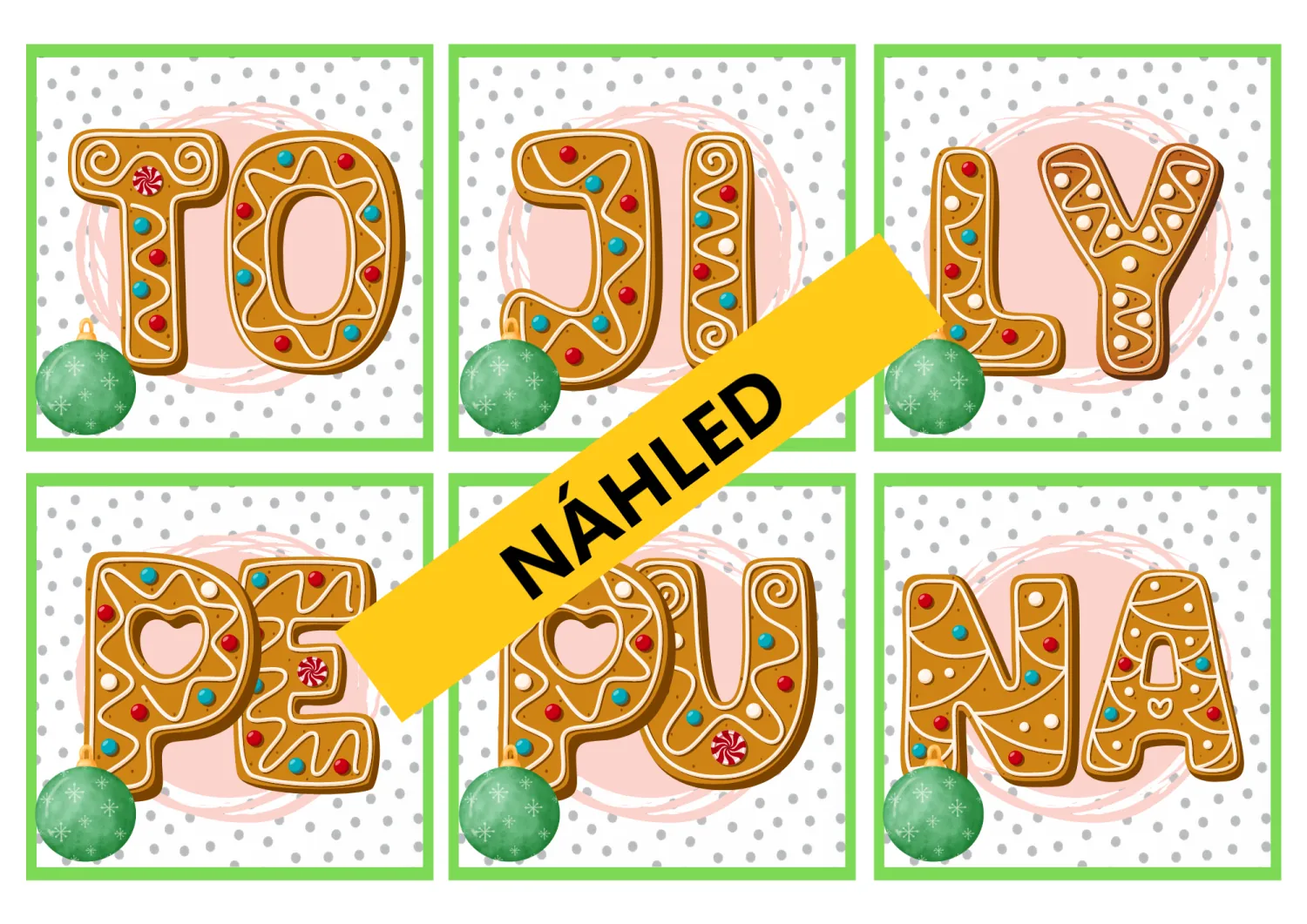 SPOUSTA VÁNOČNÍCH ÚKOLŮ ZE ČTENÍ A PSANÍ PRO VYUŽITÍ NA CELÝ TÝDEN – náhled 7