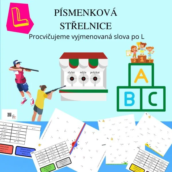 VYJMENOVANÁ SLOVA -  HRA DO TŘÍDY - PÍSMENKOVÁ STŘELNICE - 2. sada