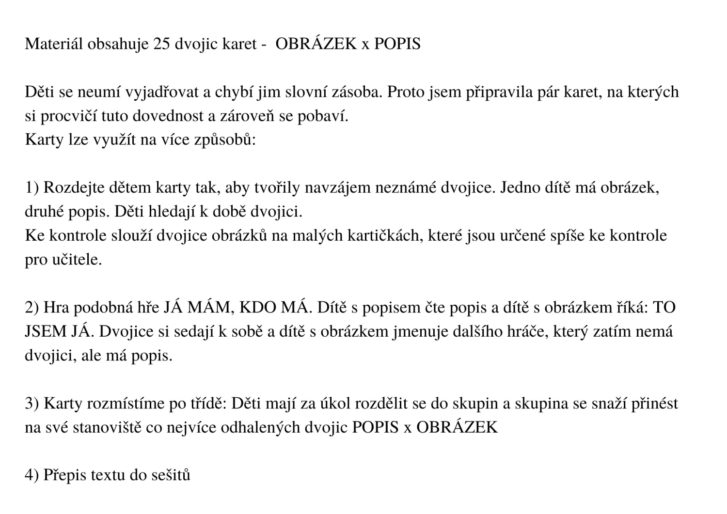 UČÍME SE VŠÍMAT SI DETAILŮ A POPISOVAT OSOBY - sloh – náhled 2
