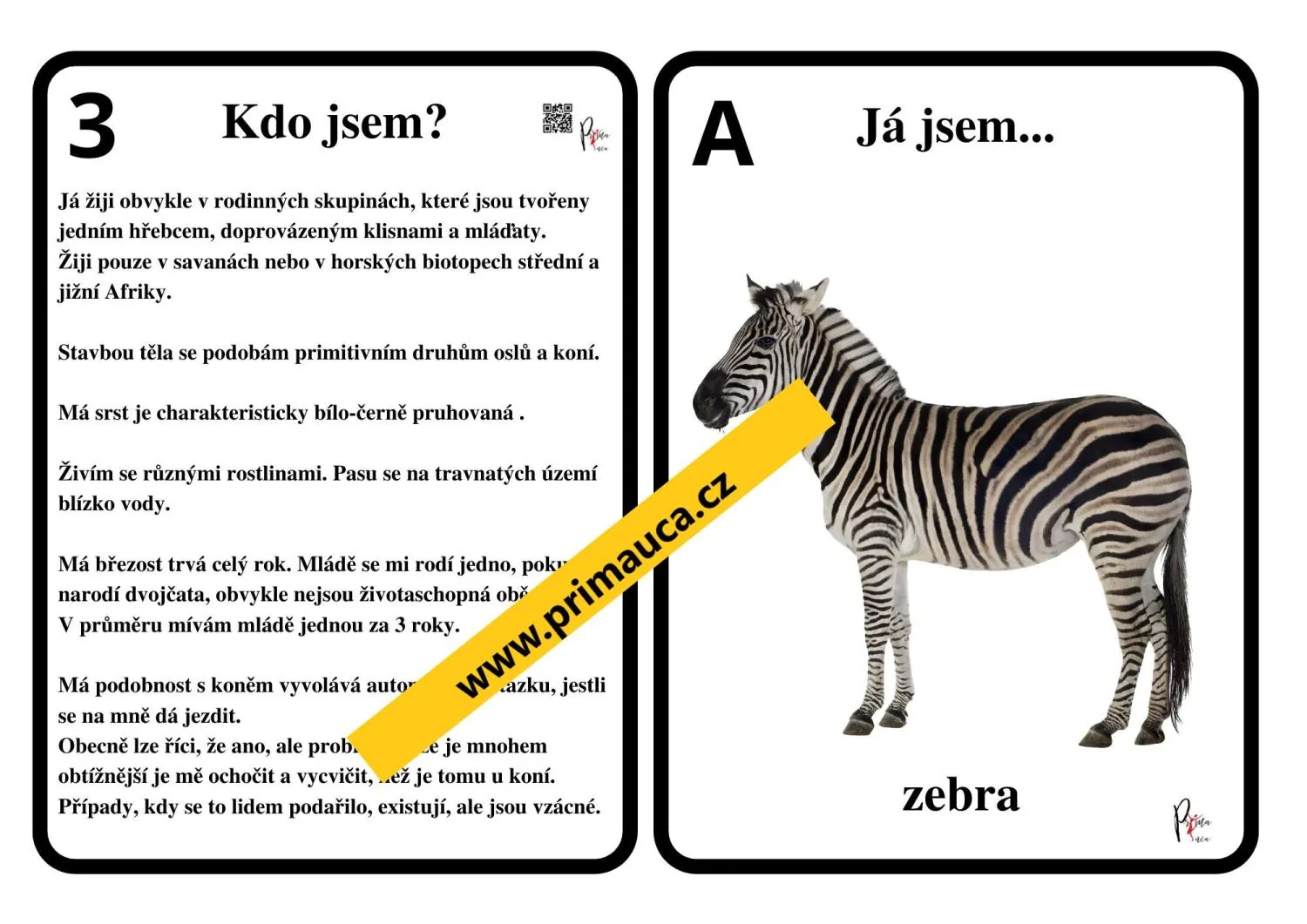 UČÍME SE POZNÁVAT  ZVÍŘATA AFRIKY - Hra na zvířecí detektivy! – náhled 4