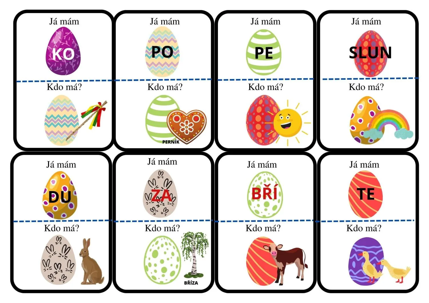 Centra aktivit na Velikonoce - MATEMATIKA A ČEŠTINA HROU - skupinky – náhled 7