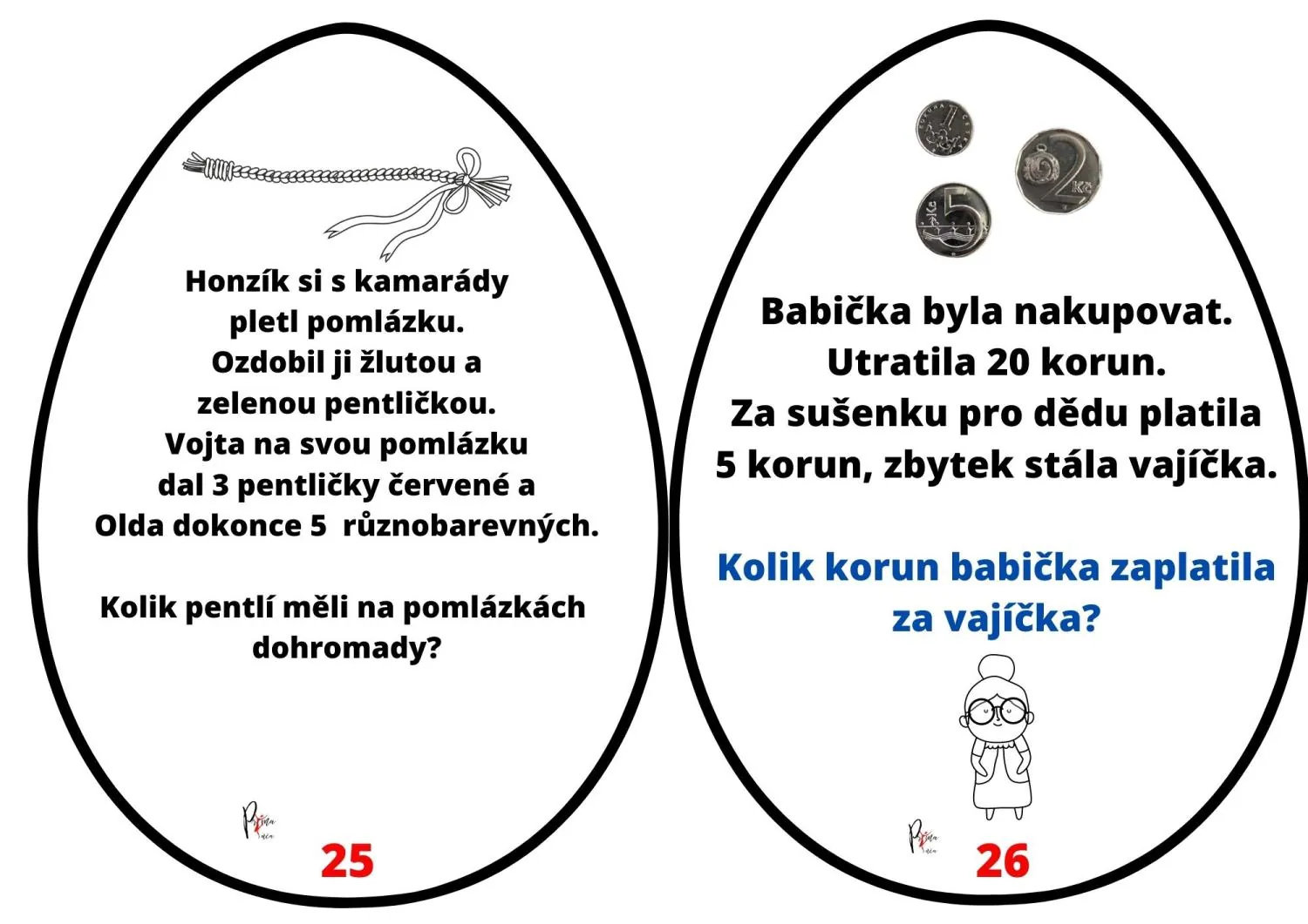 Další vajíčka s úkoly - DOPLNĚK K PROJEKTOVÉMU DNI - VELIKONOCE - ZDARMA – náhled 5