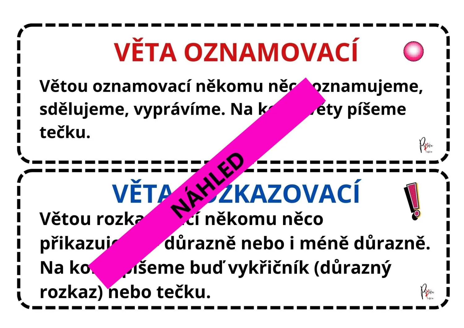 Druhy vět podle postoje mluvčího - HRA PRO ZPESTŘENÍ VÝUKY – náhled 3