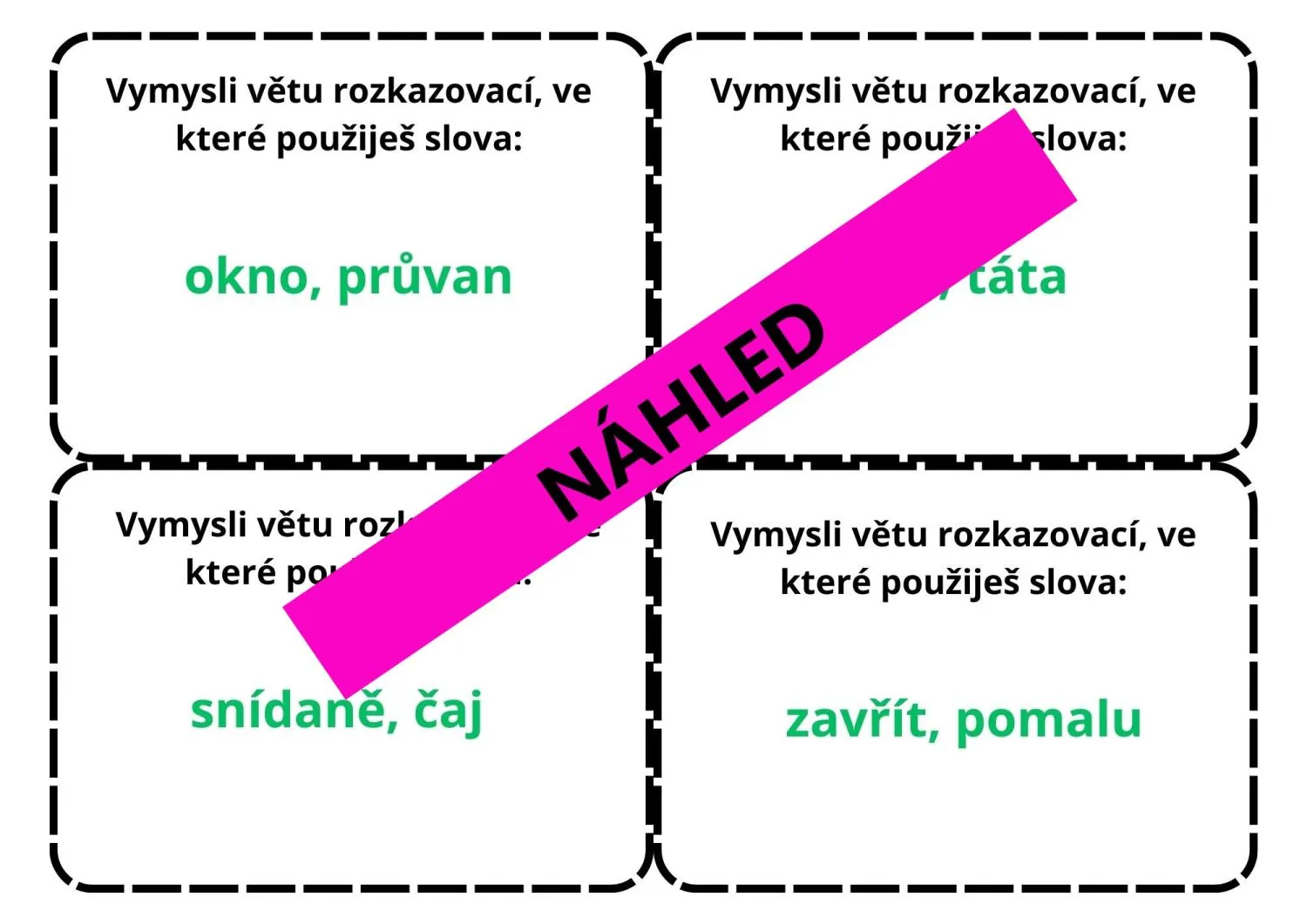Druhy vět podle postoje mluvčího - HRA PRO ZPESTŘENÍ VÝUKY – náhled 5
