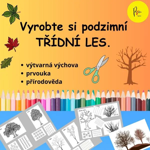 Vyrobte si podzimní TŘÍDNÍ LES. – ukázka 1