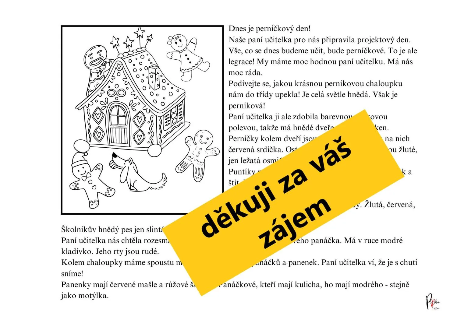 VÁNOCE - ČTENÍ S POROZUMĚNÍM S OMALOVÁNKY - Přečti si pozorně a vybarvuj! – náhled 4