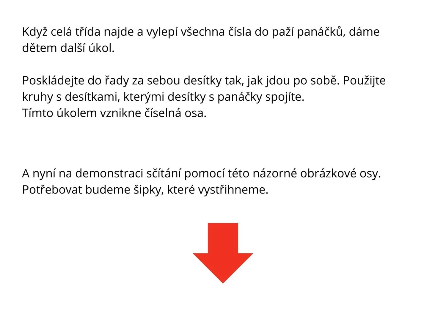 PŘÍPRAVA HODINY - vysvětlení číselné řady 0 - 100, hry s čísly – náhled 2