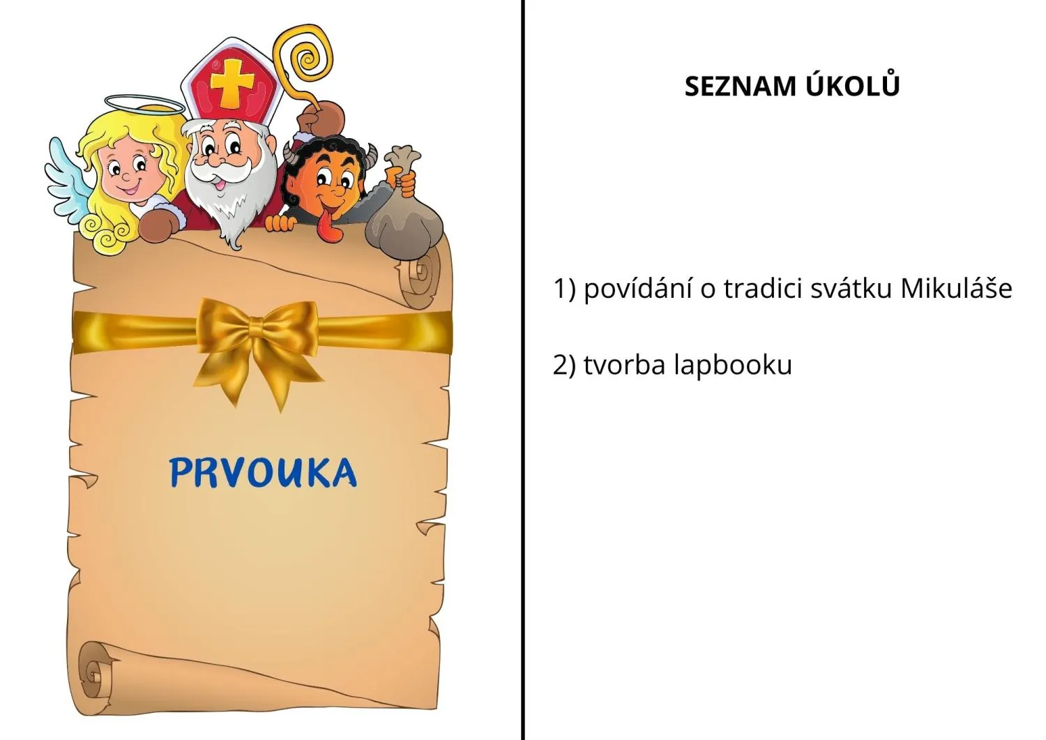 PROJEKTOVÝ DEN - MIKULÁŠ - 4 PŘEDMĚTY - KOMPLETNÍ PŘÍPRAVA A SKVĚLÝ DEN BEZ NUDY – náhled 3