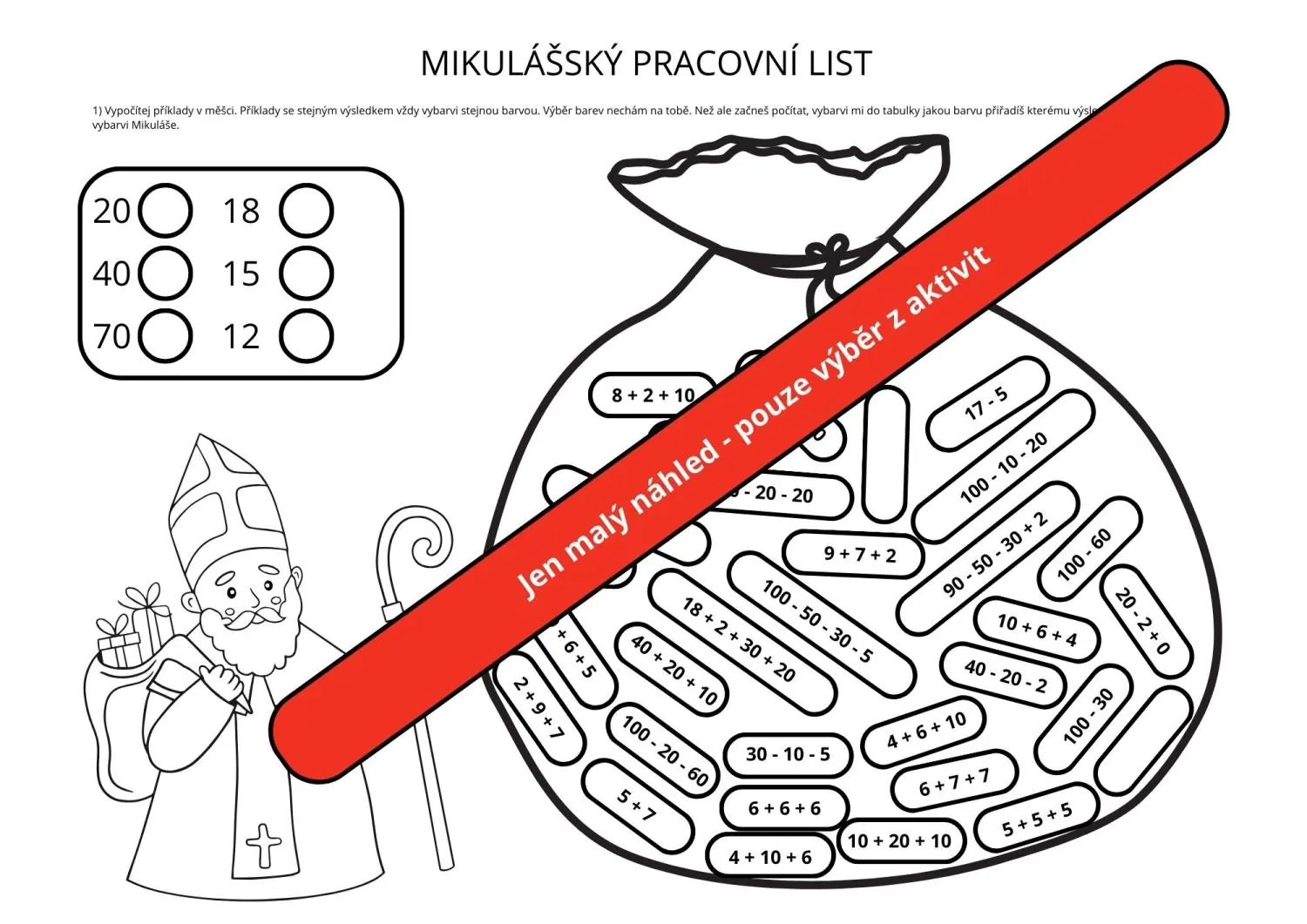 PROJEKTOVÝ DEN - MIKULÁŠ - 4 PŘEDMĚTY - KOMPLETNÍ PŘÍPRAVA A SKVĚLÝ DEN BEZ NUDY – náhled 11