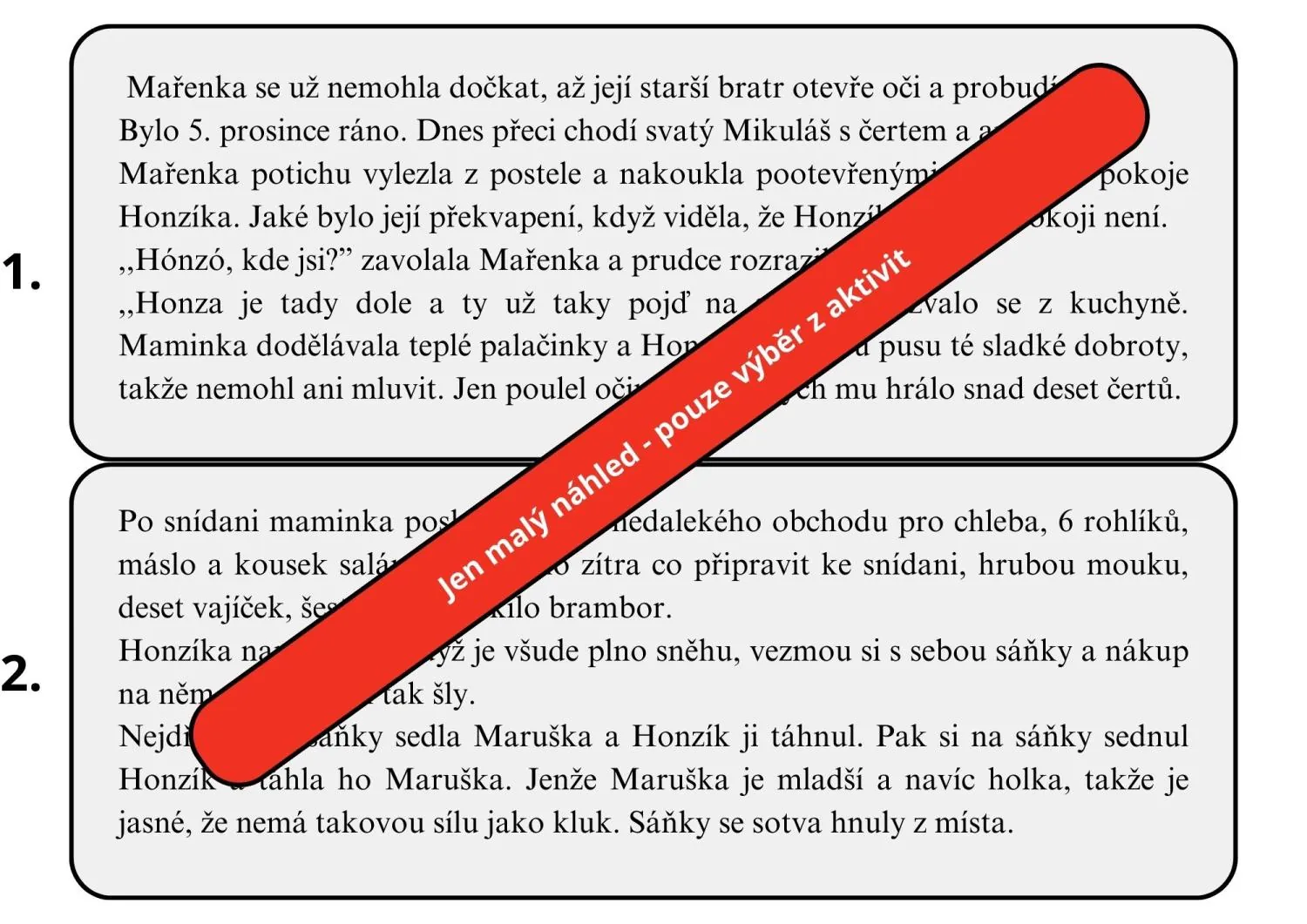 PROJEKTOVÝ DEN - MIKULÁŠ - 4 PŘEDMĚTY - KOMPLETNÍ PŘÍPRAVA A SKVĚLÝ DEN BEZ NUDY – náhled 15