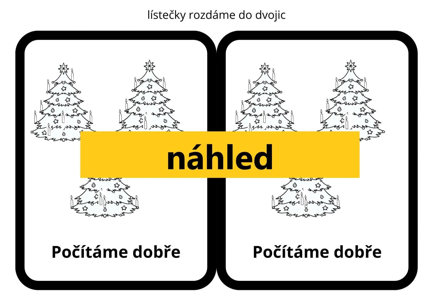 Vánoční matematika - rozcvička na začátek hodiny – náhled 4
