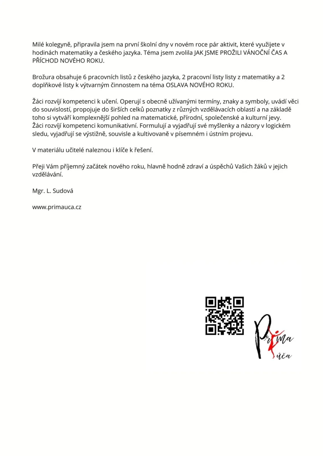JAK JSME PROŽILI VÁNOČNÍ ČAS A PŘÍCHOD NOVÉHO ROKU - pracovní listy – náhled 2
