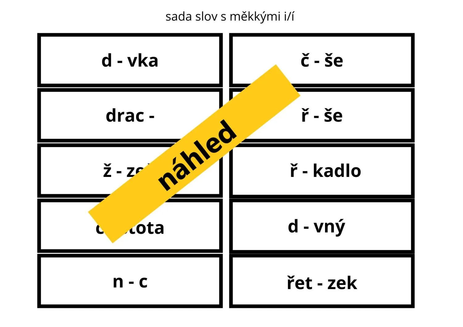 Procvičování psaní i/y po měkkých a tvrdých souhláskách - NAKRMTE OBRY – náhled 9
