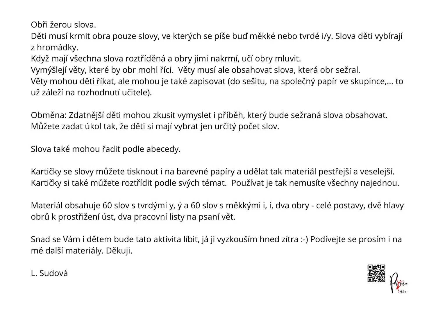 Procvičování psaní i/y po měkkých a tvrdých souhláskách - NAKRMTE OBRY – náhled 14