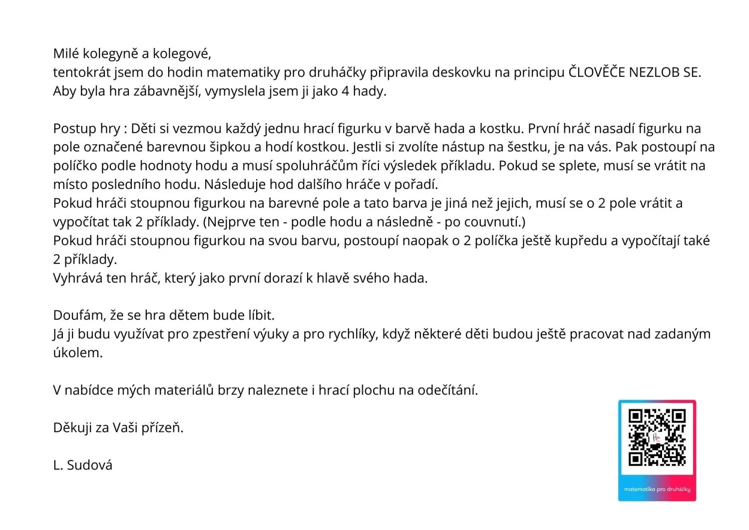 SČÍTÁNÍ  DO 100  S PŘECHODEM 10 - hadí deskovka pro zpestření hodin matematiky – náhled 3
