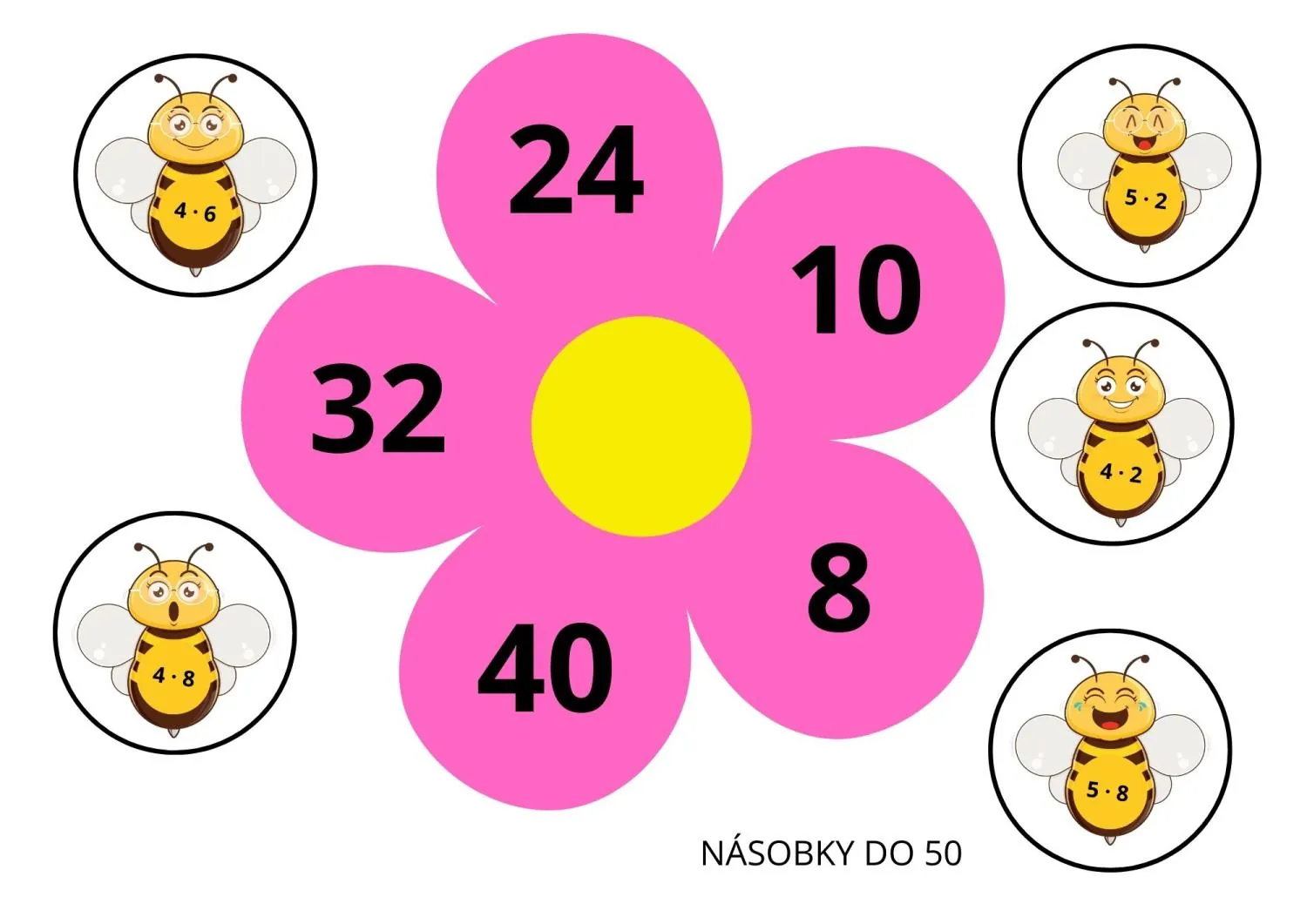 KAM SI SEDNOU VČELIČKY? NÁSOBILKA HROU - POHYBOVKA – náhled 2