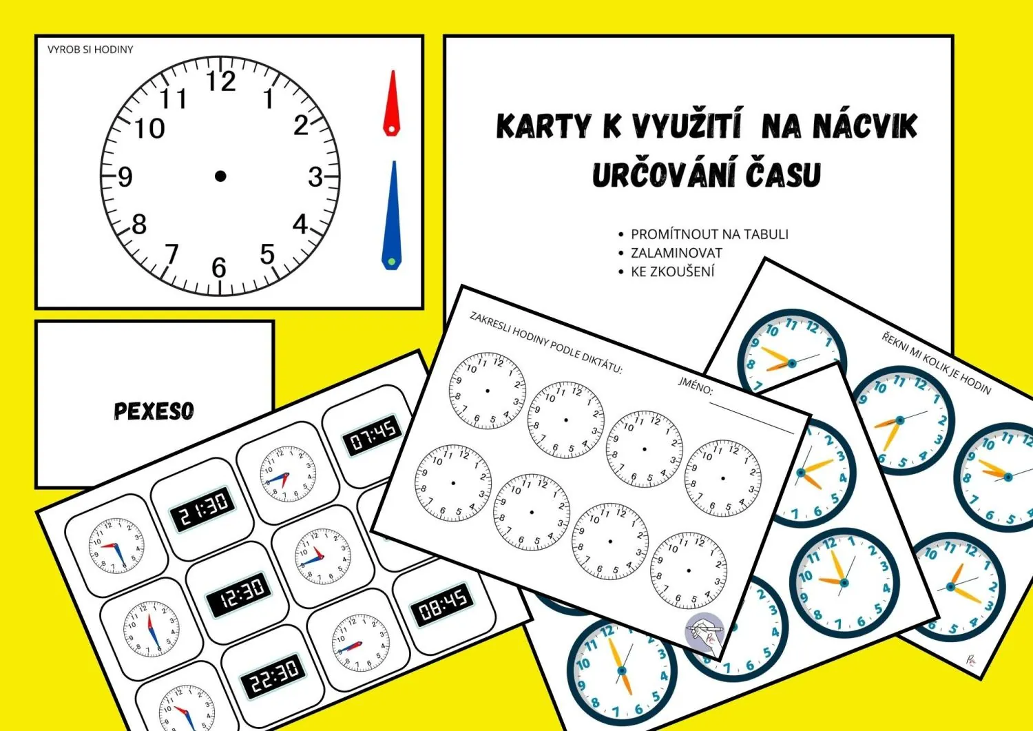 KOLIK JE HODIN? - 5 aktivit k určování času - 1. 2. třída – náhled 2