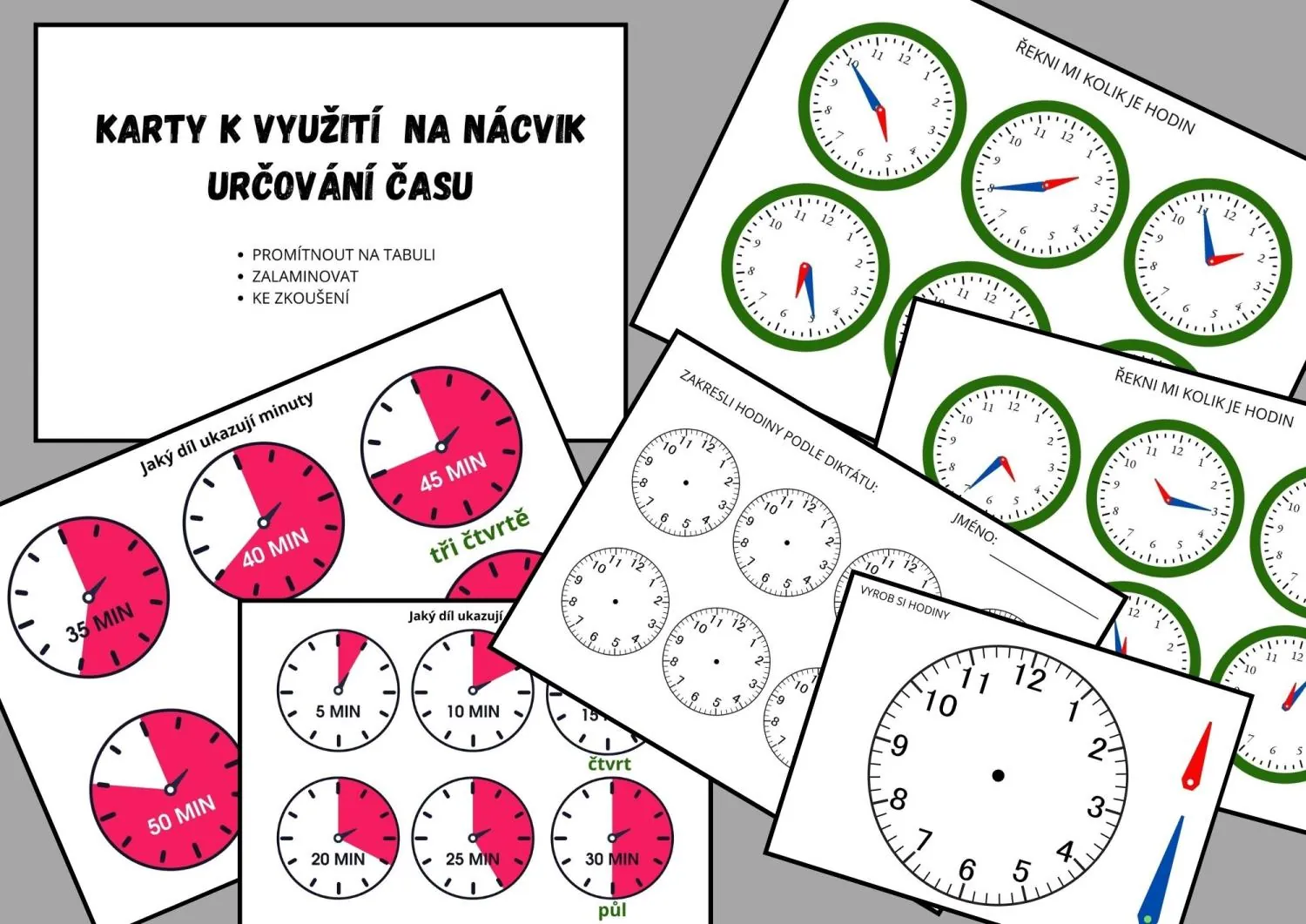 KOLIK JE HODIN? - 5 aktivit k určování času - 3. - 5. třída – náhled 3