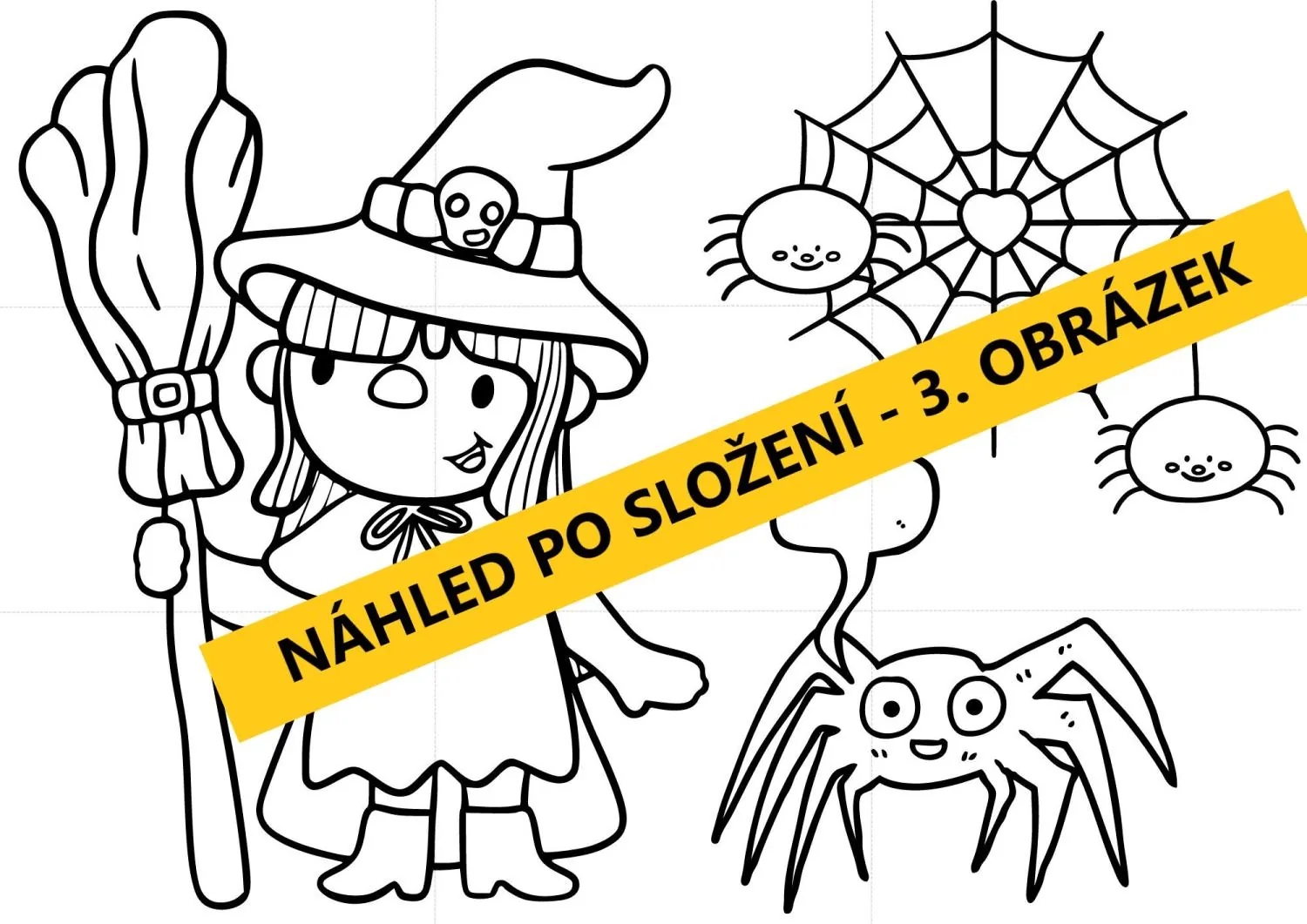 ČARODĚJNICE - kooperativní obrázky pro skupinky dětí – náhled 5