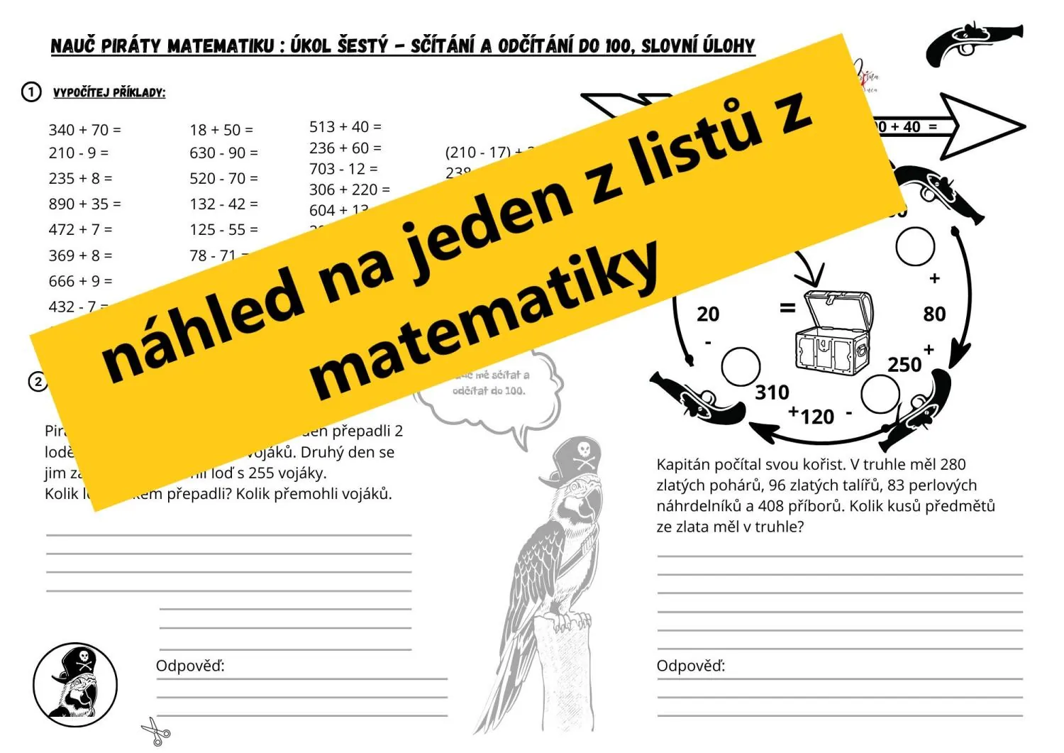 ŠKOLA V PŘÍRODĚ - téma PIRÁTI - 3. třída – náhled 4