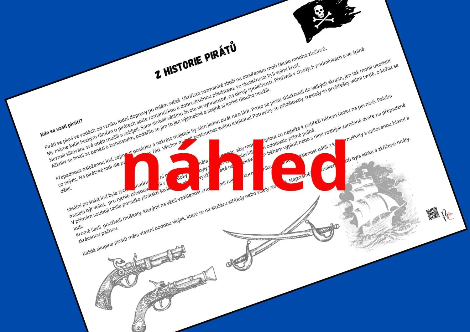 ŠKOLA V PŘÍRODĚ - téma PIRÁTI - 3. třída – náhled 7