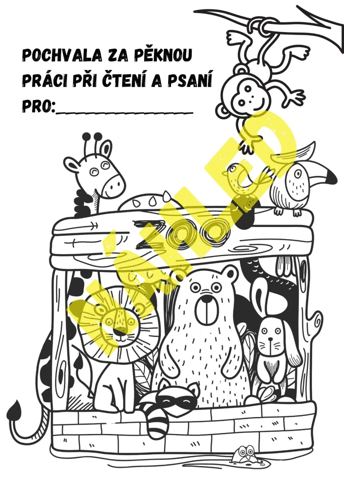 PÍSEMNÉ PRÁCE NA KONEC ŠKOLNÍHO ROKU - VARIANTY PRO DĚTI S SPU - čjl - 3. třída – náhled 12