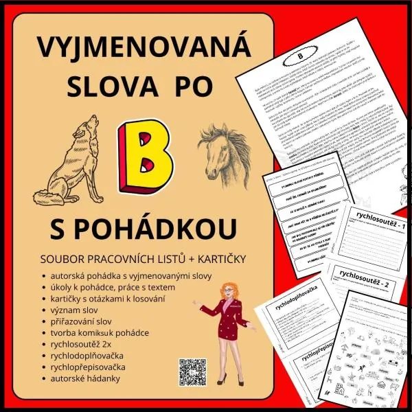 VYJMENOVANÁ SLOVA PO - B - S POHÁDKOU