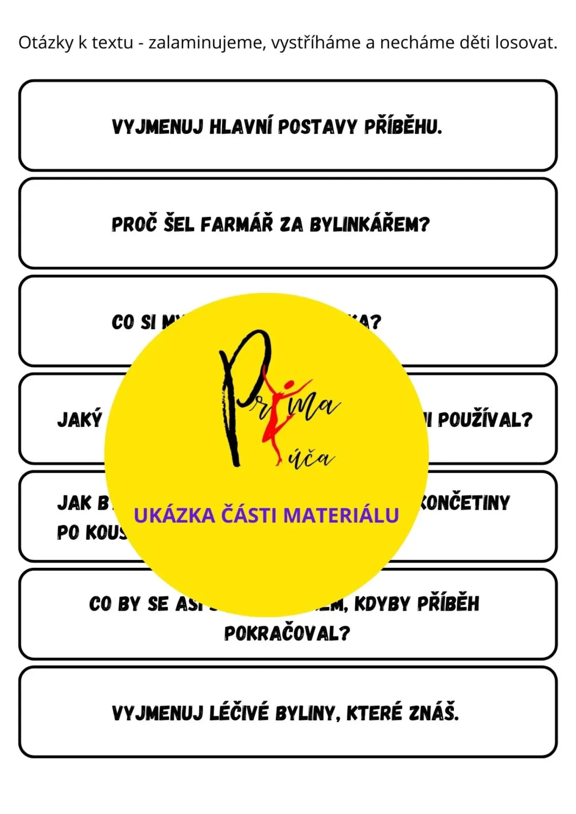 VYJMENOVANÁ SLOVA PO - B - S POHÁDKOU – náhled 3