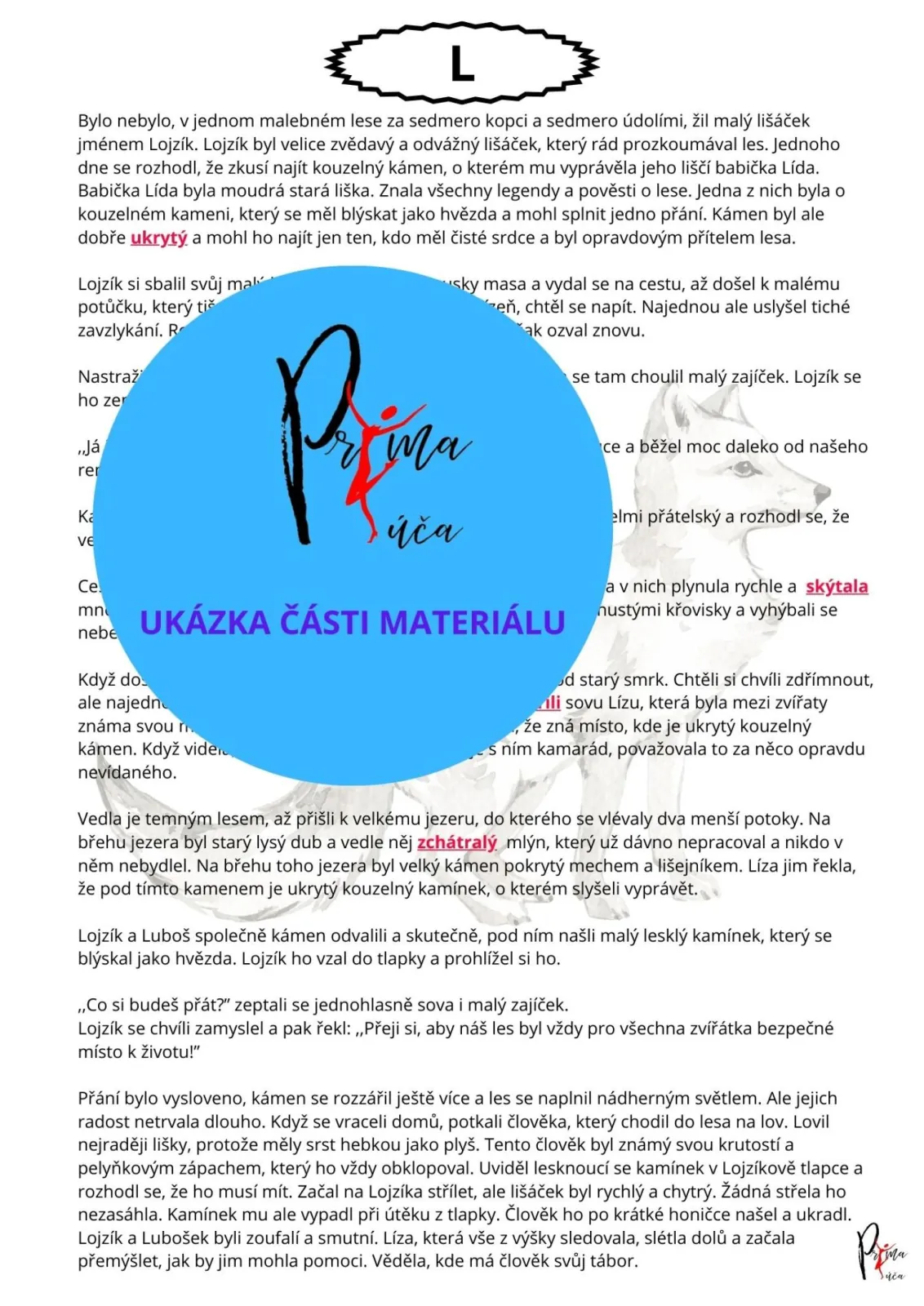 VYJMENOVANÁ SLOVA PO - L - S POHÁDKOU – náhled 3
