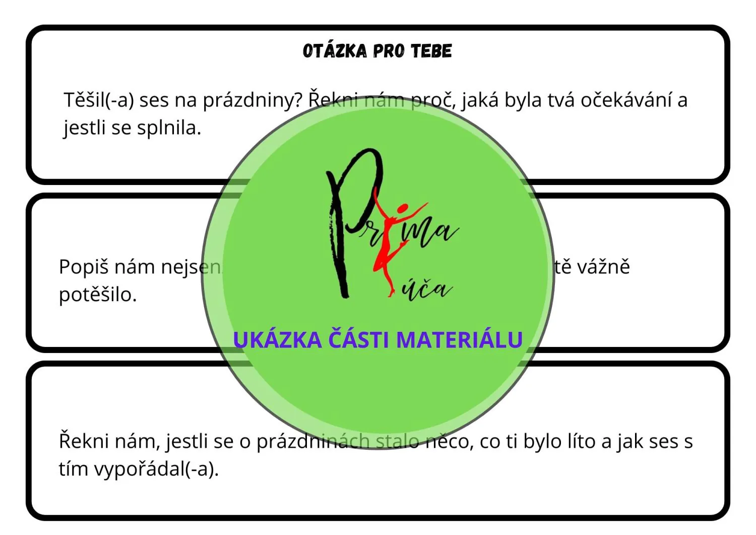 VYPRÁVÍME SI O PRÁZDNINÁCH - komunitní kruh, legrace, pantomima – náhled 2
