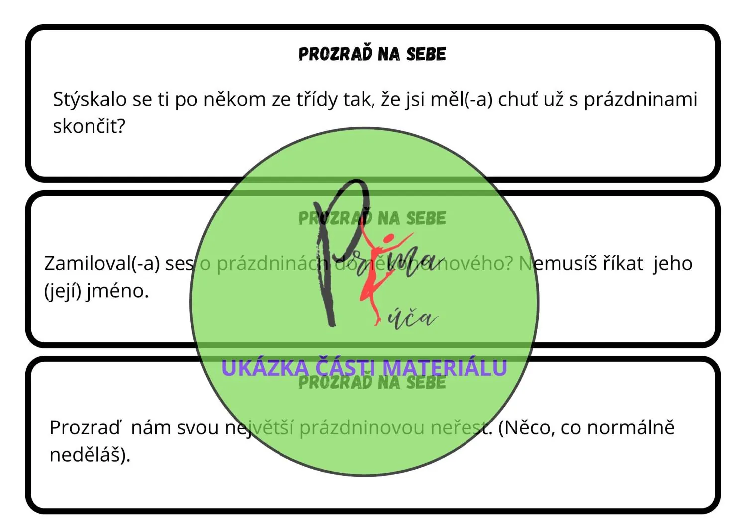 VYPRÁVÍME SI O PRÁZDNINÁCH - komunitní kruh, legrace, pantomima – náhled 8