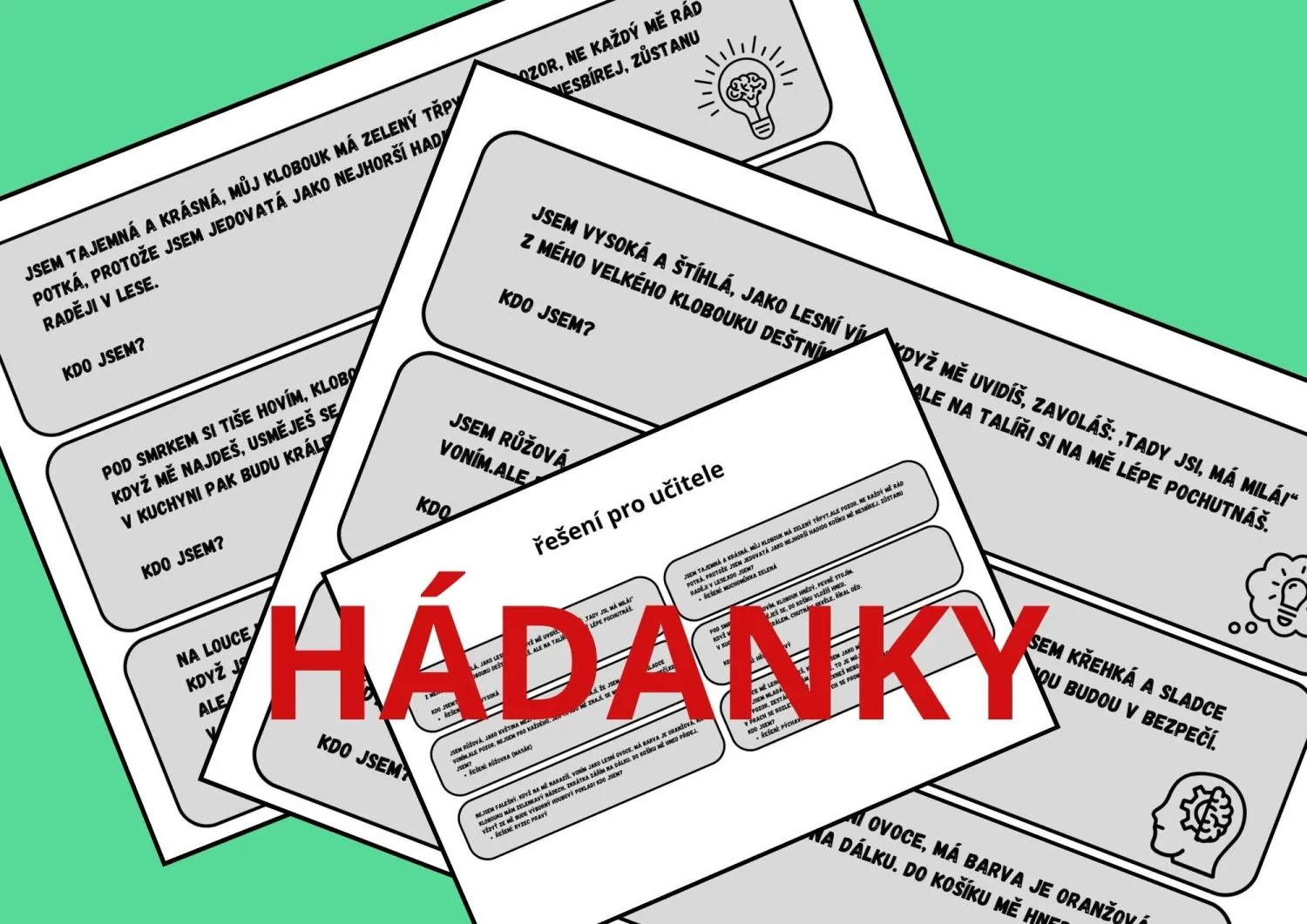 BĚHACÍ DIKTÁT  O HOUBÁCH + hádanky – náhled 2