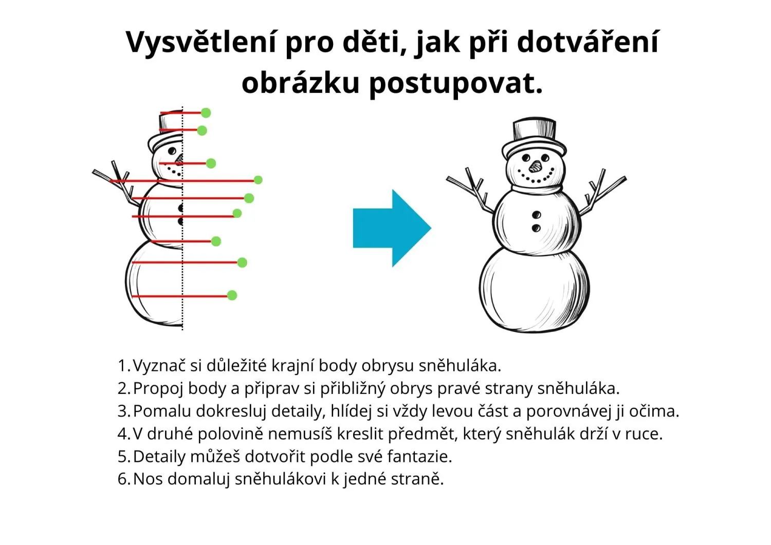 OSOVÁ SOUMERNOST - SNĚHULÁCI + sloh (popisování) - 13. sada – náhled 4
