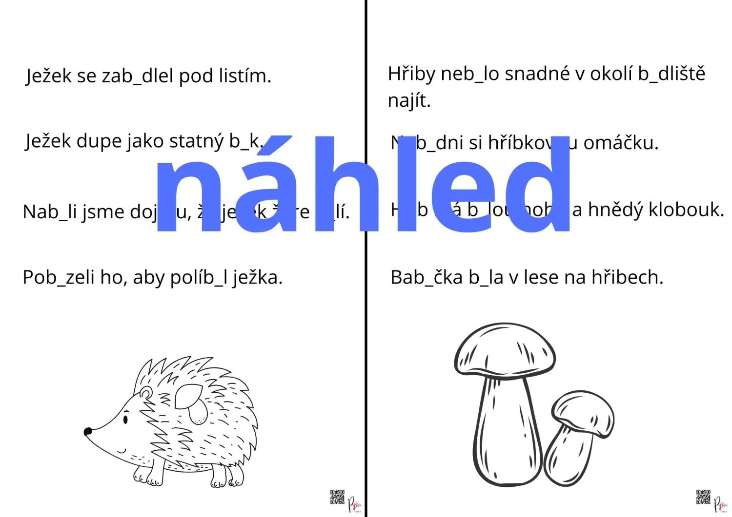 VYJMENOVANÁ SLOVA PO - b- TROCHU JINÉ BĚHACÍ DIKTÁTY – náhled 9