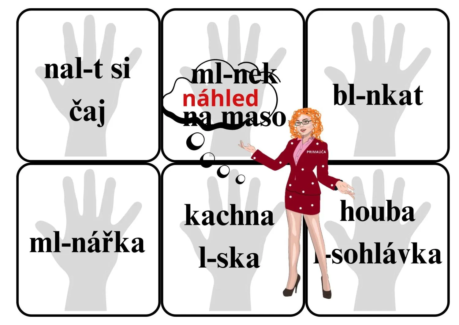VYJMENOVANÁ SLOVA PO L- HRA DO DVOJIC, TROJIC - PŘEBÍJENÁ – náhled 5