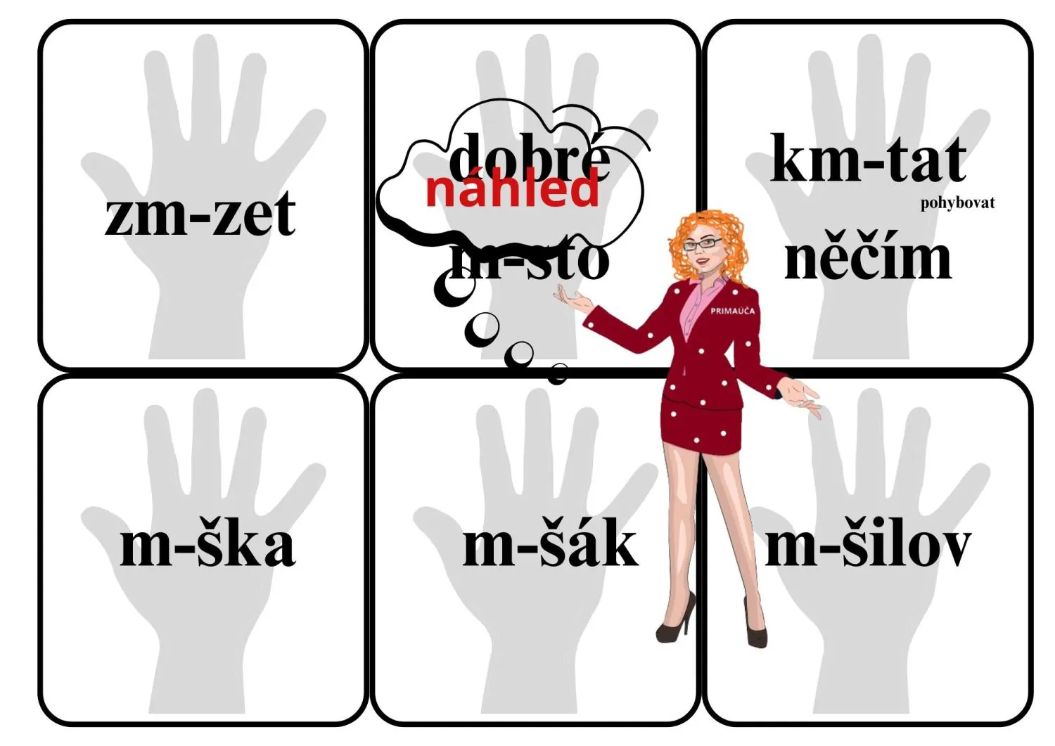 VYJMENOVANÁ SLOVA PO M- HRA DO DVOJIC, TROJIC - PŘEBÍJENÁ – náhled 3
