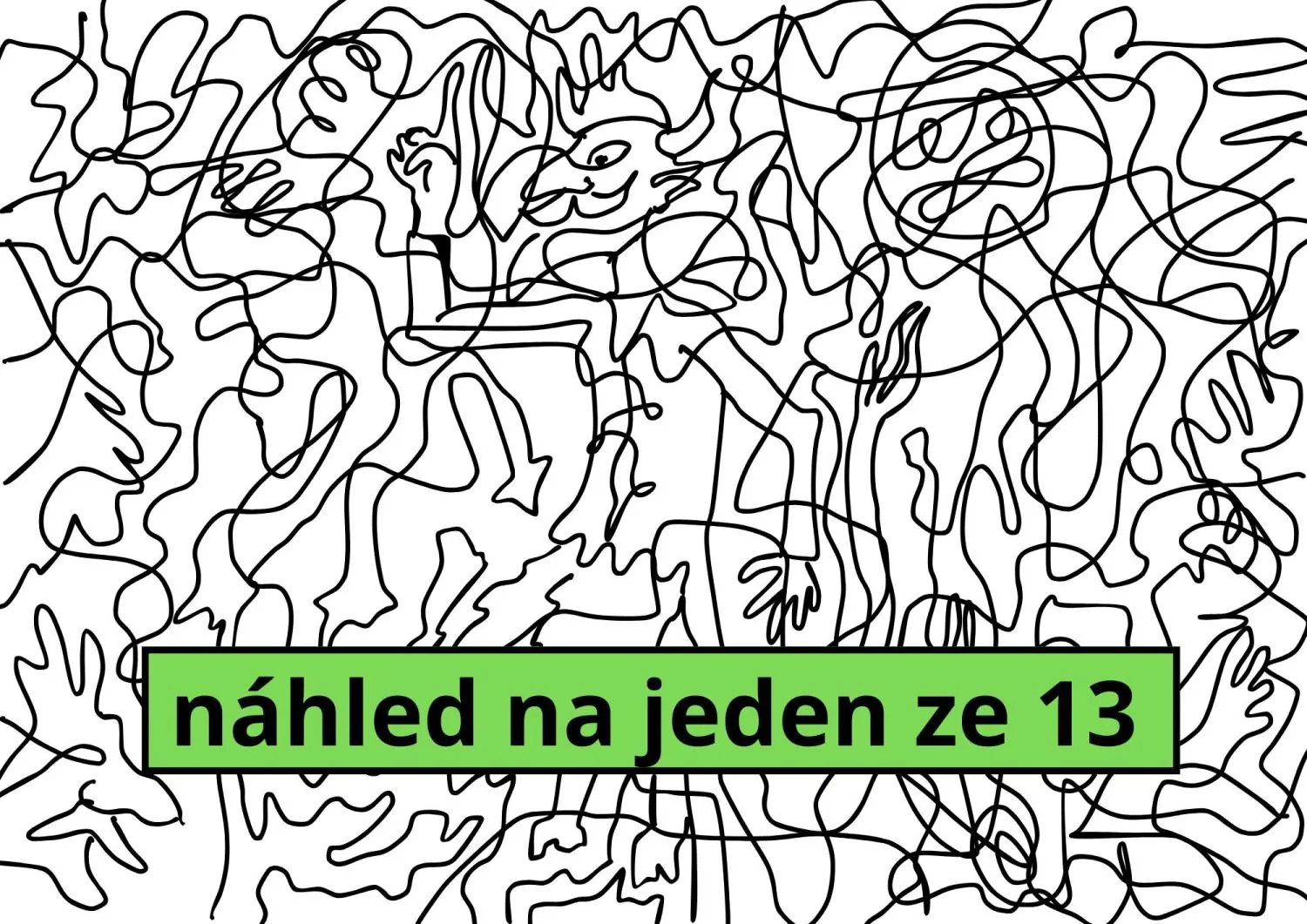 ČERTI -RELAXAČNÍ VÝTVARNÁ VÝCHOVA - SKRYTÁ TĚLA A TVÁŘE ČERTŮ- ŠIFROVANÉ OBRÁZKY – náhled 3