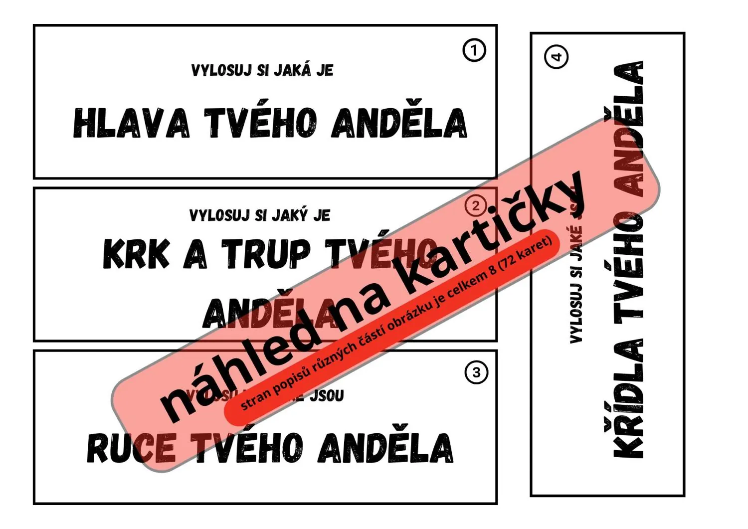 Mikuláš - Vánoce - Anděl - BĚHACÍ ČTENÍ S POPISEM A MALOVÁNÍM – náhled 2