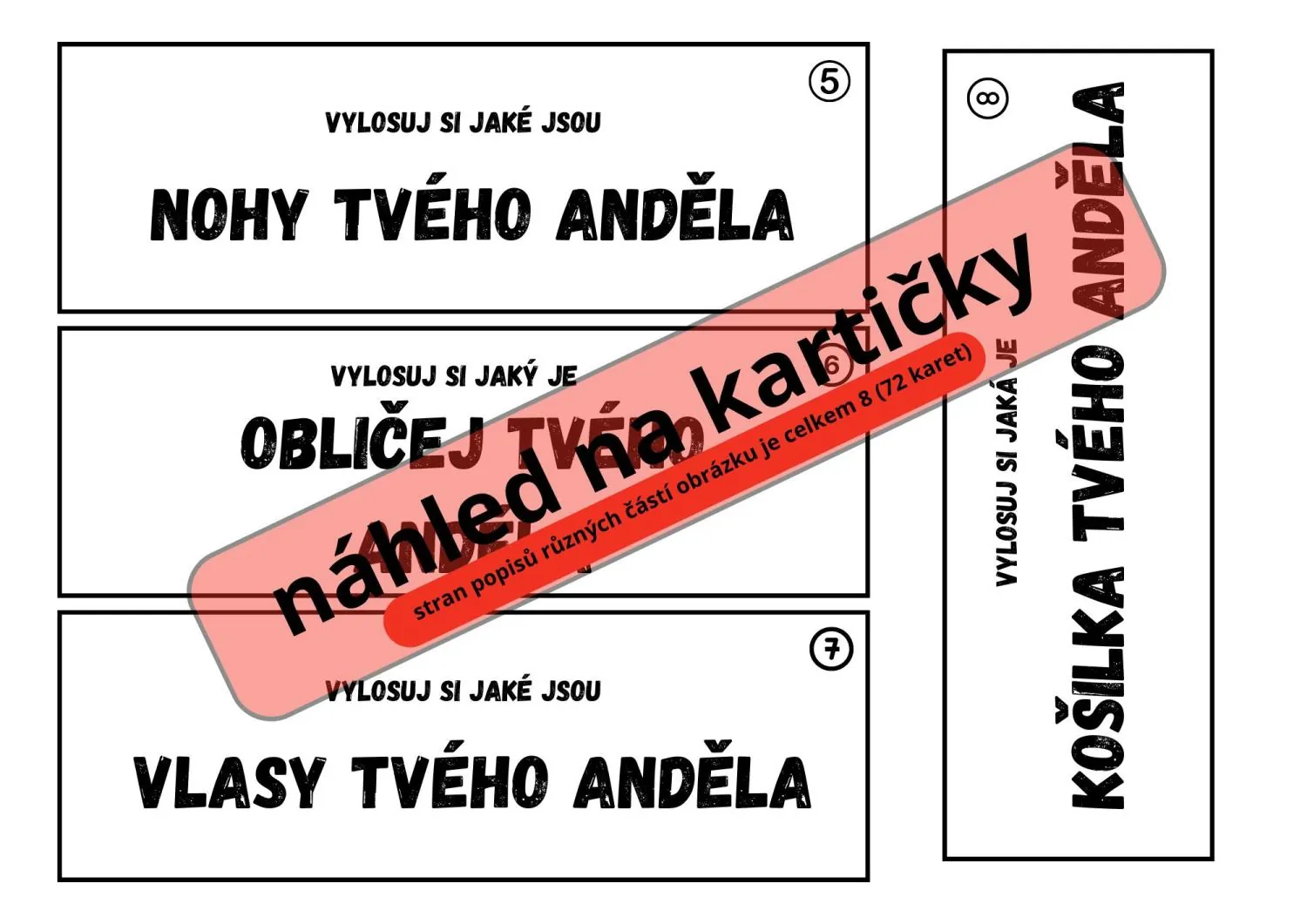 Mikuláš - Vánoce - Anděl - BĚHACÍ ČTENÍ S POPISEM A MALOVÁNÍM – náhled 3