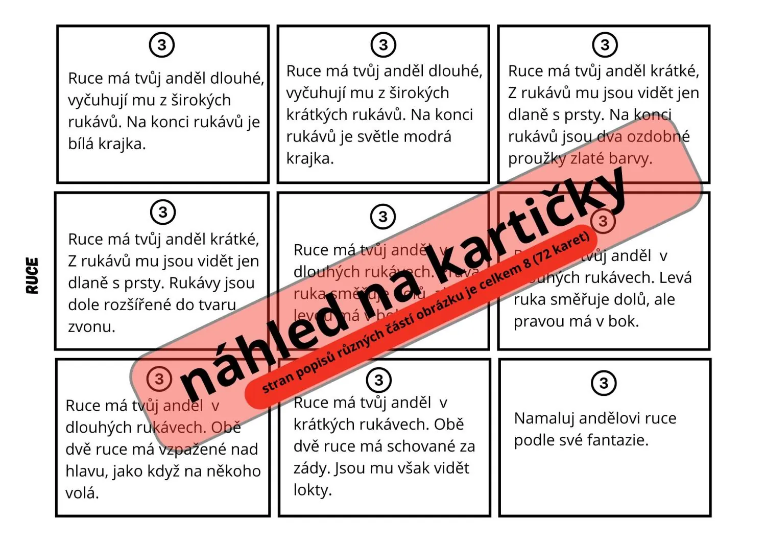 Mikuláš - Vánoce - Anděl - BĚHACÍ ČTENÍ S POPISEM A MALOVÁNÍM – náhled 6