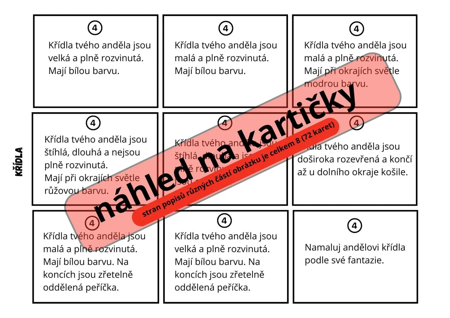 Mikuláš - Vánoce - Anděl - BĚHACÍ ČTENÍ S POPISEM A MALOVÁNÍM – náhled 7