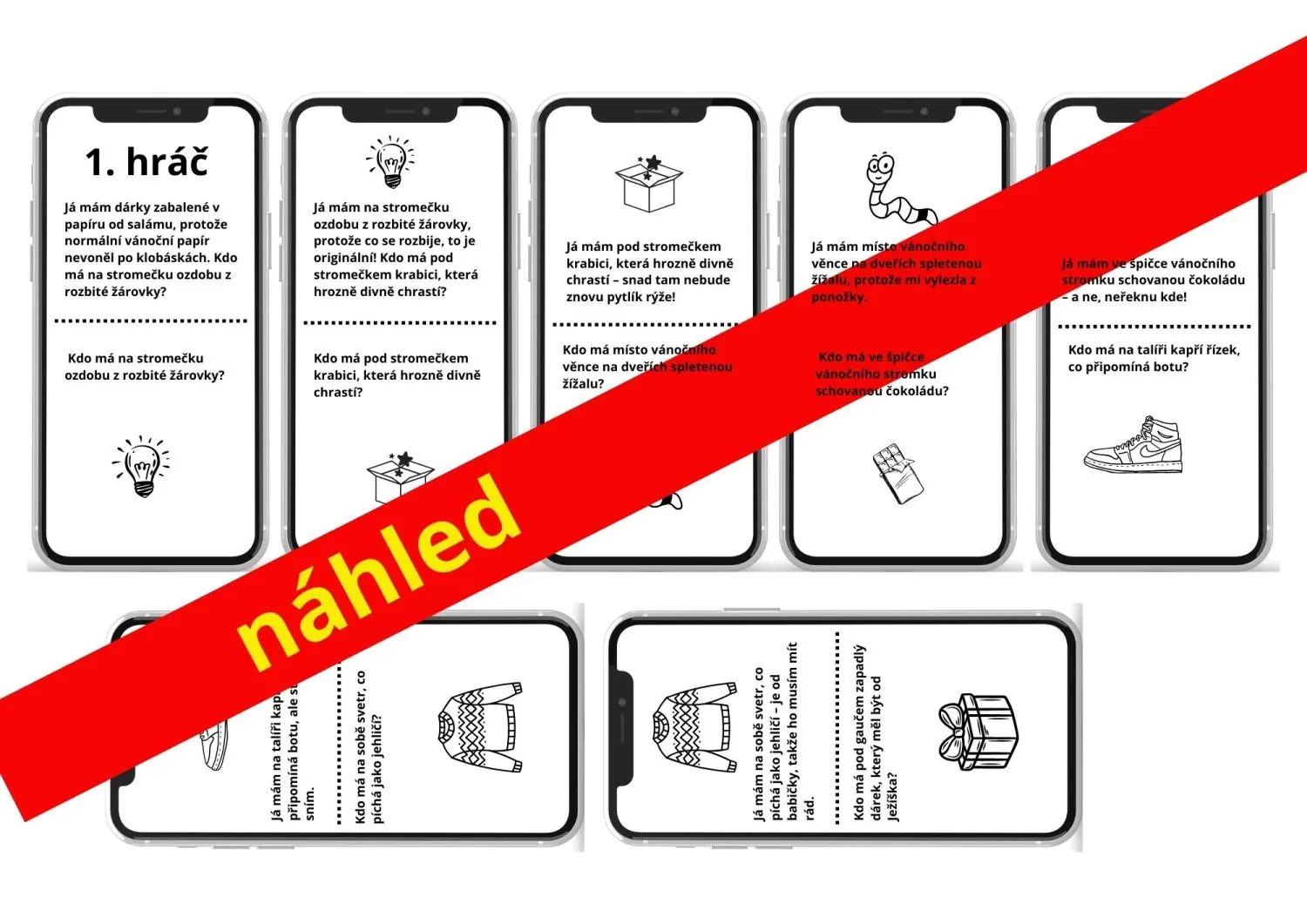 VÁNOCE - vánoční telefonování ve třídě - veselá hra na principu JÁ MÁM, KDO MÁ? – náhled 2