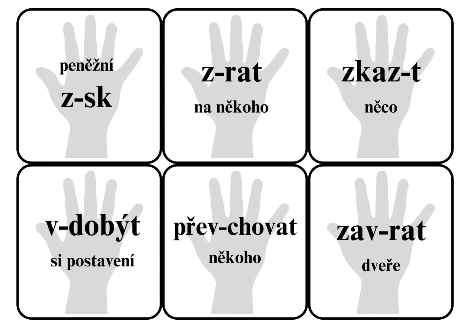 VYJMENOVANÁ SLOVA PO V,Z - HRA DO DVOJIC, TROJIC - PŘEBÍJENÁ – náhled 4