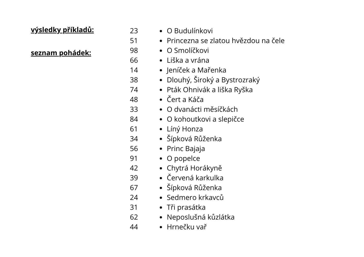 SČÍTÁNÍ A ODČÍTÁNÍ DO 100 S POHÁDKAMI - VYPRAVOVÁNÍ – náhled 4