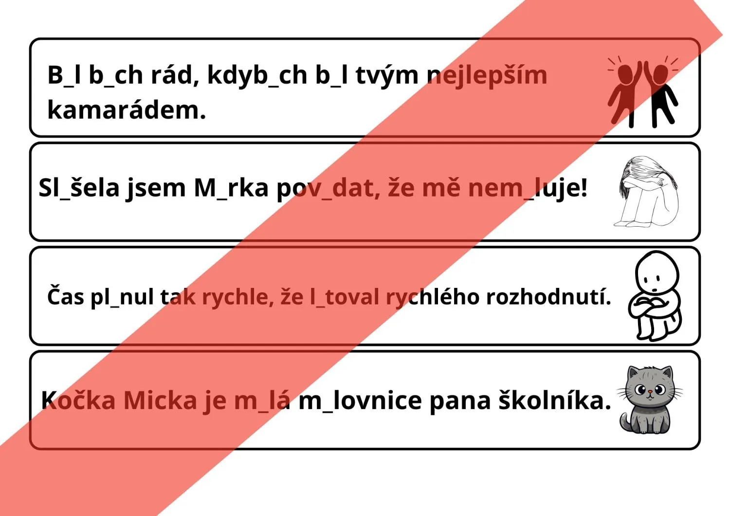 VYJMENOVANÁ SLOVA- PRAVOPIS-VZTAHY VE TŘÍDĚ- KOMUNIKACE-ŠIKANA – náhled 4