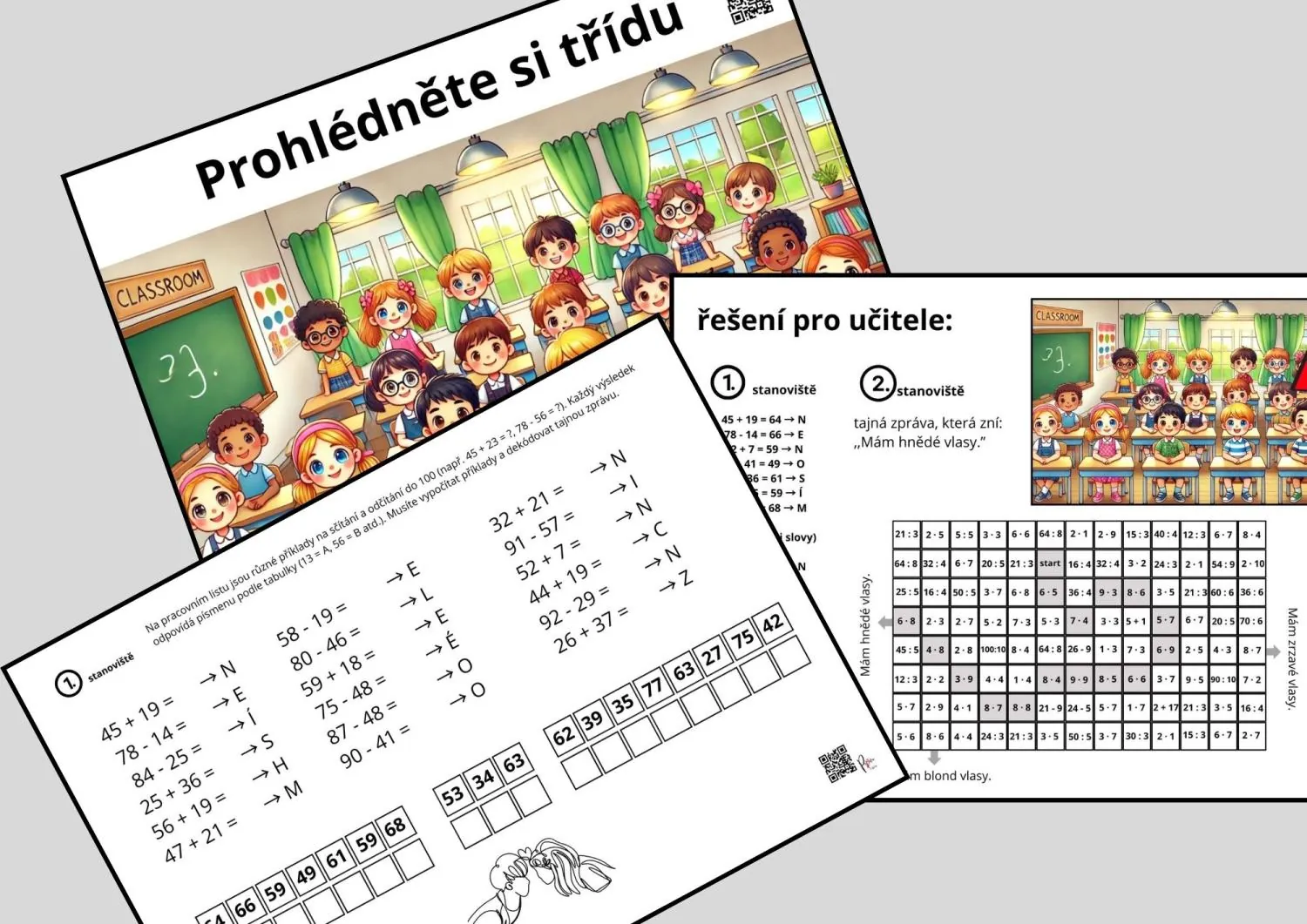 NÁSOBILKA, SLOVNÍ ÚLOHY - G - ÚNIKOVKA - KDO PÍŠE VALENTÝNCE ZAMILOVANÁ PSANÍČKA – náhled 3